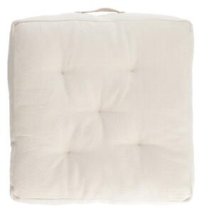 Bijela pamučna sjedalica Kave Home Sarit, 60 x 60 cm