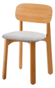Set od 2 blagovaonske stolice od bukve sa sivim sjedištem Bonami Selection Miko