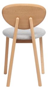 Set od 2 blagovaonske stolice od bukve sa sivim sjedištem Bonami Selection Milo