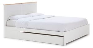 Bijeli bračni krevet s prostorom za pohranu s podnicom 160x200 cm Gabi – Marckeric