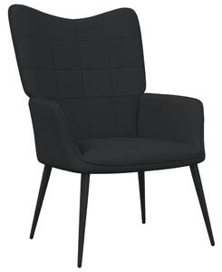 VidaXL Stolica za opuštanje crna od tkanine