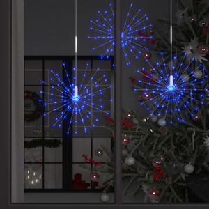 VidaXL Božićno svjetlo s izgledom vatrometa 20 cm svjetloplavo 140 LED