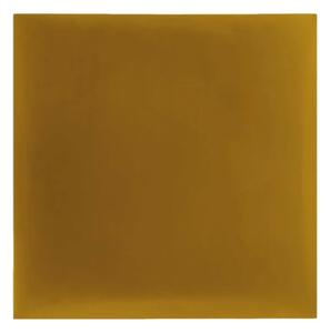Tapecirani zidni panel Velur, gorušičasta boja 30 × 30 cm