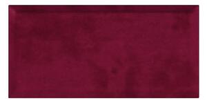 Tapecirani zidni panel Velur, bordo 60 × 30 cm