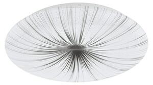 Eglo Okrugla stropna LED svjetiljka Nieves (24 W, Ø x V: 410 mm x 6,5 cm, Bijele boje, Srebrne boje, Topla bijela)