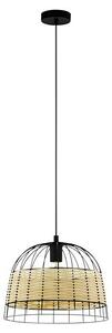 Eglo Anwick Okrugla viseća svjetiljka (40 W, Ø x V: 370 x 1.100 mm, Crne boje, E27)