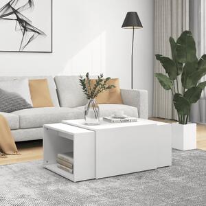 VidaXL 3-dijelni set uklapajućih stolića bijeli 60x60x30 cm od iverice