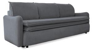Sivi baršunasti kauč na razvlačenje Miuform Tender Eddie