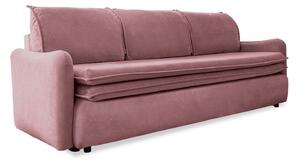 Ružičasti baršunasti kauč na razvlačenje Miuform Tender Eddie