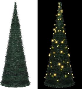 VidaXL Prigodno umjetno božićno drvce s LED žaruljama zeleno 180 cm