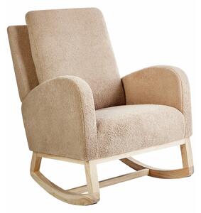 Stolica za ljuljanje Berwyn 2671, Beige, 100x68x100cm, Bor, Kaučuk