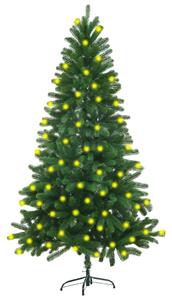 VidaXL Umjetno božićno drvce s LED svjetlima 150 cm zeleno