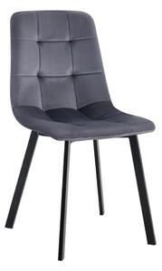 Kuhinjska stolica MILA - LUX velvet siva