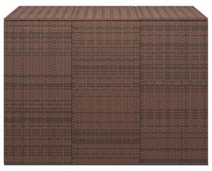 VidaXL Kutija za vrtne jastuke od PE ratana 145 x 100 x 103 cm smeđa