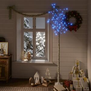 VidaXL Božićno drvce 200 LED žarulja 2,2 m plave s izgledom vrbe