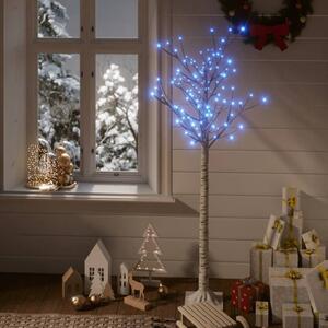 VidaXL Božićno drvce sa 140 LED žarulja 1,5 m plavo s izgledom vrbe