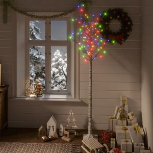 VidaXL Božićno drvce 180 LED žarulja 1,8 m šarene s izgledom vrbe