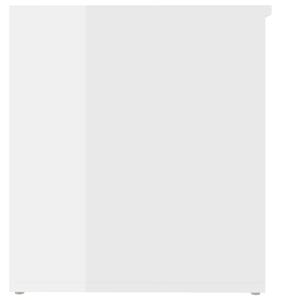 Škrinja za pohranu visoki sjaj bijela 84x42x46 cm od iverice