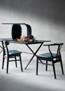 Crni blagovaonski stol Meza by Hammel, 210 x 100 cm