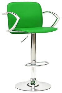 VidaXL Barski stolci 2 kom od umjetne kože zeleni