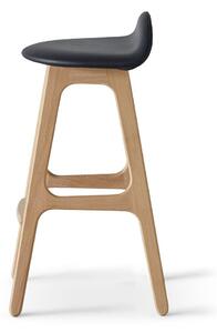 Barska stolica s kožnim sjedalom Findahl by Hammel Buck, visina 69 cm