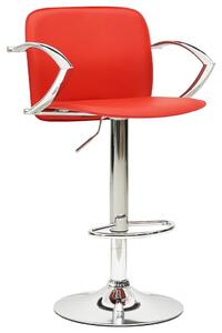 VidaXL Barski stolci od umjetne kože 2 kom crveni