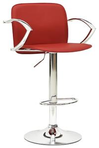 VidaXL Barski stolci od umjetne kože 2 kom crvena boja vina