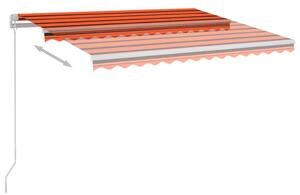 Automatska tenda sa senzorom LED 300 x 250 cm narančasto-smeđa
