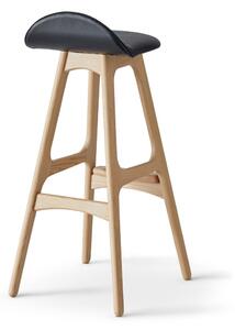 Barska stolica s kožnim sjedalom Findahl by Hammel Buck, visina 77 cm