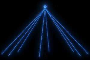 VidaXL Božićno drvce s LED svjetlima 800 LED žarulja plavo 5 m
