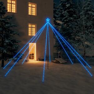 VidaXL Božićno drvce s LED svjetlima 800 LED žarulja plavo 5 m