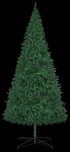VidaXL Umjetno božićno drvce s LED svjetlima i kuglicama 400 cm zeleno