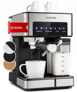 Klarstein Arabica Comfort, aparat za kavu s portafilterom, 1350W, 20 bara, 1,8 l, upravljačka površina osjetljiva na dodir