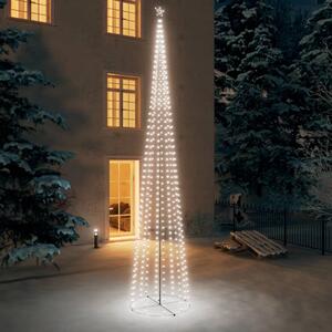 VidaXL Stožasto božićno drvce 752 tople bijele LED žarulje 160x500 cm