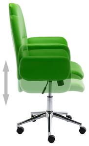 VidaXL Uredska stolica od umjetne kože zelena