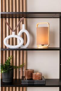 Siva stolna lampa Leitmotiv Snap, visina 21,5 cm