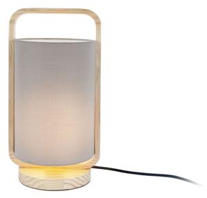 Siva stolna lampa Leitmotiv Snap, visina 21,5 cm