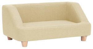 VidaXL Sofa za pse krem 95 x 63 x 39 cm od platna