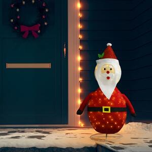 VidaXL Ukrasna božićna figura Djeda Mraza LED luksuzna tkanina 120 cm