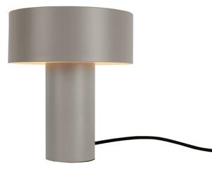 Siva stolna lampa Leitmotiv Tubo, visina 23 cm