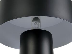 Crna stolna lampa Leitmotiv Tubo, visina 23 cm