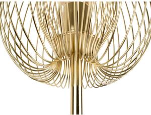 Podna lampa zlatne boje Leitmotiv Lucid, visina 150 cm