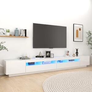 VidaXL TV ormarić s LED svjetlima visoki sjaj bijeli 300 x 35 x 40 cm