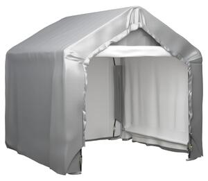 VidaXL Skladišni šator sivi 180 x 180 cm od pocinčanog čelika