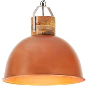 VidaXL Industrijska viseća svjetiljka bakrena okrugla 51 cm E27 mango