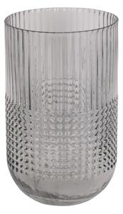 Siva staklena vaza PT LIVING Attract, visina 20 cm