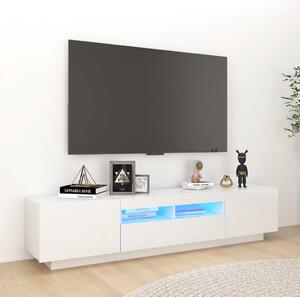 VidaXL TV ormarić s LED svjetlima visoki sjaj bijeli 180 x 35 x 40 cm