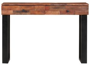 VidaXL Konzolni stol 110 x 30 x 76 cm od masivnog obnovljenog drva