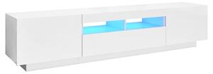 VidaXL TV ormarić s LED svjetlima visoki sjaj bijeli 180 x 35 x 40 cm