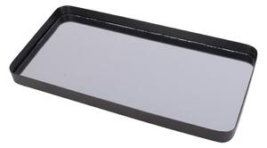 Crni pladanj s ogledalom PT LIVING Rectangle, širine 20 cm